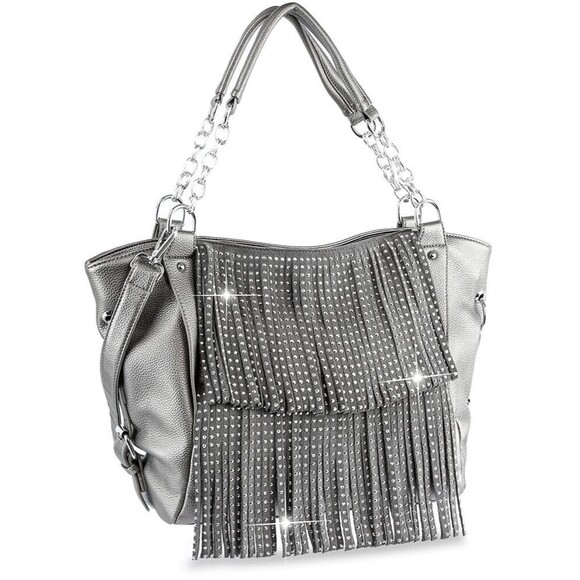 Unbranded Handbags - Silver Sparkling Purses for Women Evening Handbag Bling Shiny Shoulder Bag